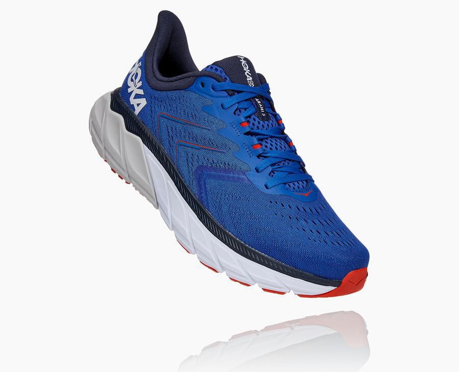 Hoka One One Løbesko Herre - Arahi 5 - Blå - 467805DWJ